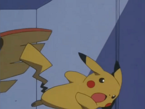 Pikachu usando ataque rápido