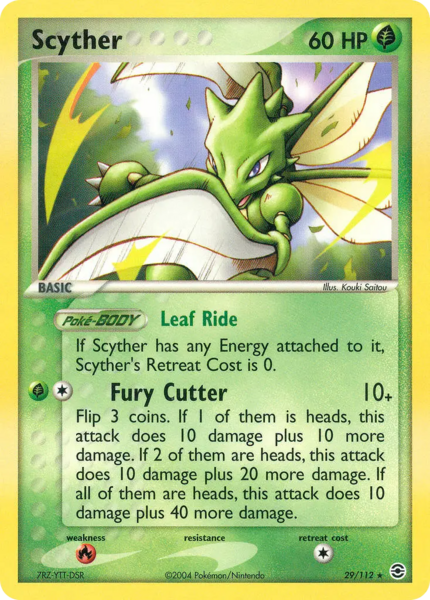 Archivo:Scyther (FireRed & LeafGreen TCG).png