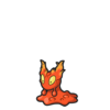 Icono de Slugma en Pokémon Diamante Brillante y Perla Reluciente