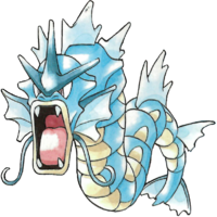 Gyarados en Pokémon Rojo y Verde.
