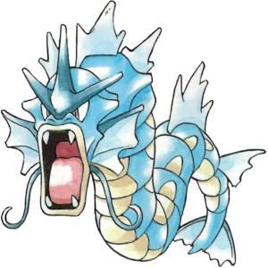 Gyarados en Pokémon Rojo y Verde.