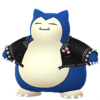 Snorlax con chaqueta de tachuelas