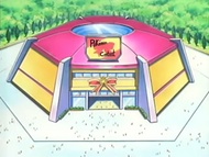 Estadio de Isla Izabe donde se efectúan los Concursos Pokémon.