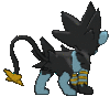 Imagen posterior de Luxray macho en Pokémon X, Pokémon Y, Pokémon Rubí Omega, Pokémon Zafiro Alfa, Pokémon Sol, Pokémon Luna, Pokémon Ultrasol y Pokémon Ultraluna