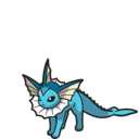 Icono de Vaporeon en Pokémon Escarlata y Púrpura
