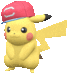Imagen del Pikachu con gorra Alola en Pokémon Escarlata y Púrpura