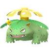 Venusaur con gorro de Pikachu