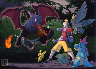 Eco encontrando un Charizard variocolor.
