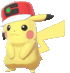 Imagen del Pikachu con gorra trotamundos en Pokémon Espada y Escudo