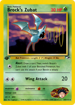 Carta de Brock's Zubat