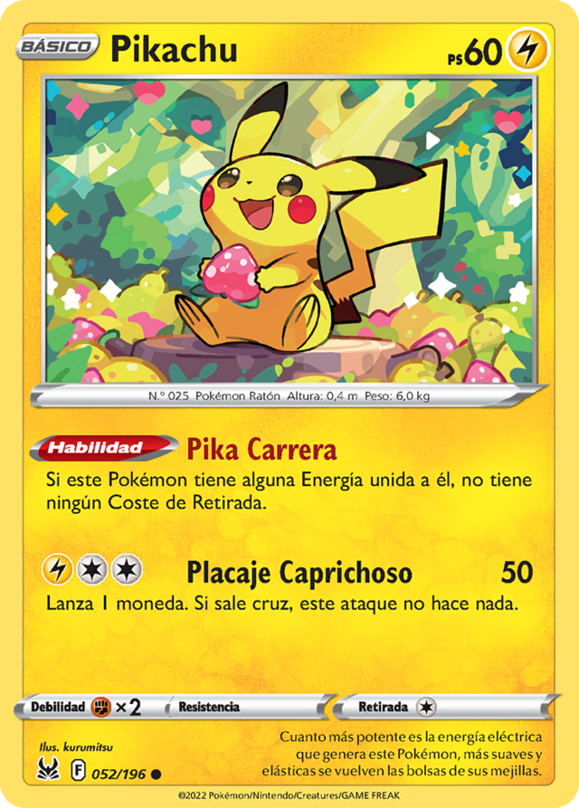 Carta Pokémon Pikachu