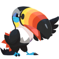 Toucannon en Pokémon Café ReMix.