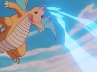 Dragonite usando onda tueno.