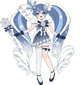 Diseño de Hatsune Miku en SNOW MIKU (2025).