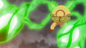 Chesnaught de Clemont/Lem usando pin misil.