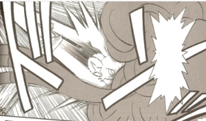 Shinx de Katsuya usando Chispa en el PTR03.