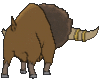 Imagen posterior de Bouffalant en Pokémon X, Pokémon Y, Pokémon Rubí Omega, Pokémon Zafiro Alfa, Pokémon Sol, Pokémon Luna, Pokémon Ultrasol y Pokémon Ultraluna