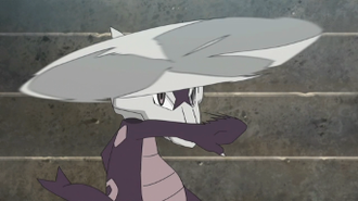 Marowak de Alola salvaje usando Huesomerang.