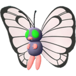 Imagen de Butterfree variocolor macho en Pokémon: Let's Go, Pikachu! y Pokémon: Let's Go, Eevee!