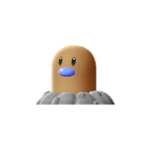 Imagen de Diglett variocolor en Pokémon: Let's Go, Pikachu! y Pokémon: Let's Go, Eevee!