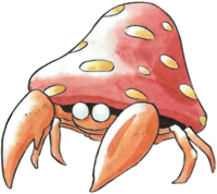 Parasect en Pokémon Rojo y Verde.