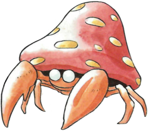 Parasect en Pokémon Rojo y Verde.