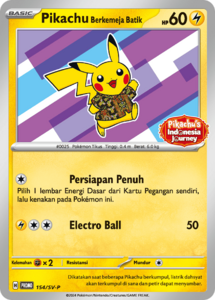 Pikachu Wearing a Batik Shirt (SV-P Promo ITCG) - WikiDex, la