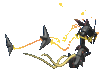 Imagen posterior de Mega-Rayquaza variocolor en Pokémon Rubí Omega, Pokémon Zafiro Alfa, Pokémon Sol, Pokémon Luna, Pokémon Ultrasol y Pokémon Ultraluna