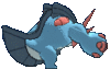 Imagen posterior de Mega-Swampert en Pokémon Rubí Omega, Pokémon Zafiro Alfa, Pokémon Sol, Pokémon Luna, Pokémon Ultrasol y Pokémon Ultraluna