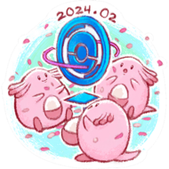 Pegatina Chansey CD 3 GO.png