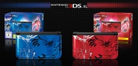 Nintendo 3DS XL en sus ediciones especiales Xerneas-Yveltal Blue y Xerneas-Yveltal Red.