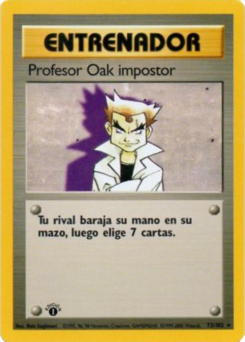 Carta Profesor Oak impostor