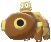 Imagen de Hippopotas hembra en Pokémon Espada y Pokémon Escudo