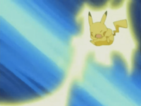 Pikachu usando rayo.