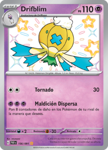 Versión Rara Variocolor de la carta en Destinos de Paldea.