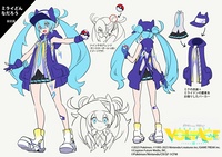 Arte conceptual de Hatsune Miku en Mirai Donna Darō.