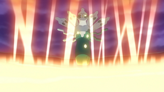 Zygarde variocolor de Gibeon usando fuerza telúrica.