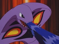 Arbok de Jessie usando ácido.