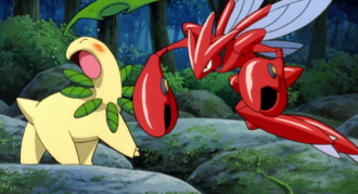 Scizor usando ataque rápido.