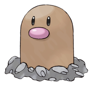 Ilustración de Diglett