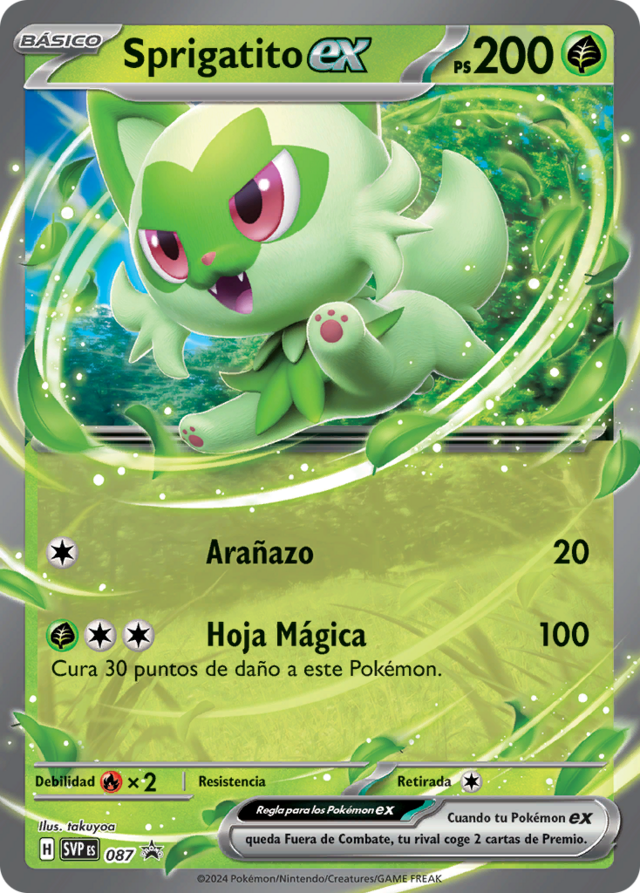 Sprigatito ex (SV Promo 87 TCG) - WikiDex, la enciclopedia Pokémon