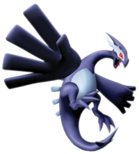 Lugia oscuro en Pokémon XD: Tempestad oscura.
