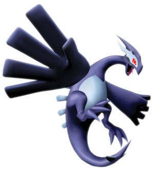 Lugia oscuro en Pokémon XD: Tempestad oscura.