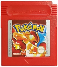 Cartucho de Pokémon Rojo.