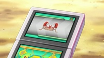 EP749 Krabby en la Pokedex.jpg