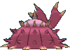 Imagen posterior de Toxapex variocolor en Pokémon Sol, Pokémon Luna, Pokémon Ultrasol y Pokémon Ultraluna