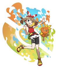 Artwork de Aura y Torchic.