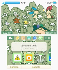 Tema de Nintendo 3DS llamado Pokémon: Sustitutos en el Poké Recreo.