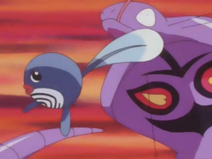 Poliwag usando doblebofetón.