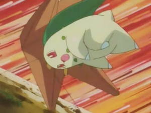Chikorita usando placaje.